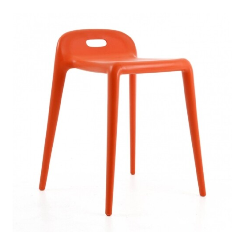 Houten YUYU krukje oranje