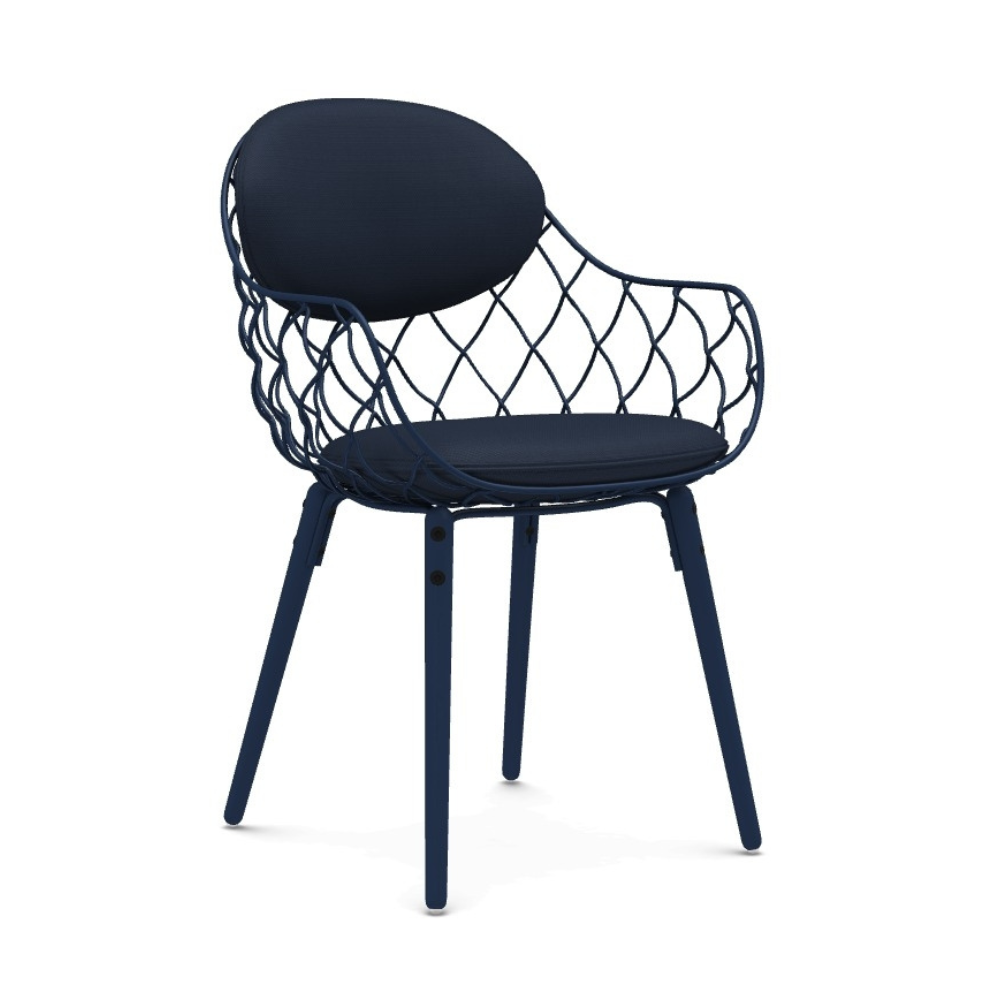 Stoel PIÑA marineblauw