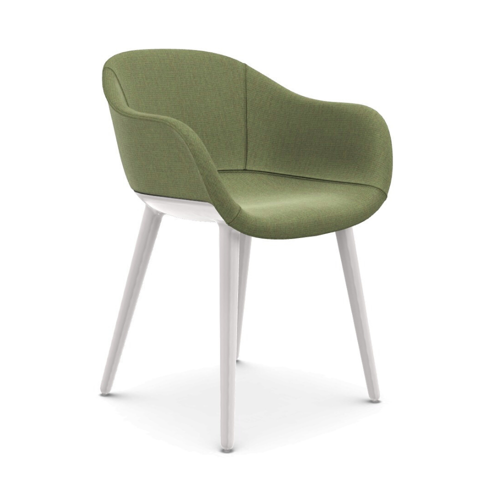 Stoel CYBORG LADY groen met witte basis