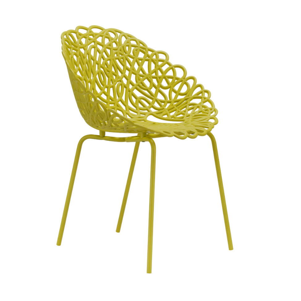 BACANA yellow garden chair set