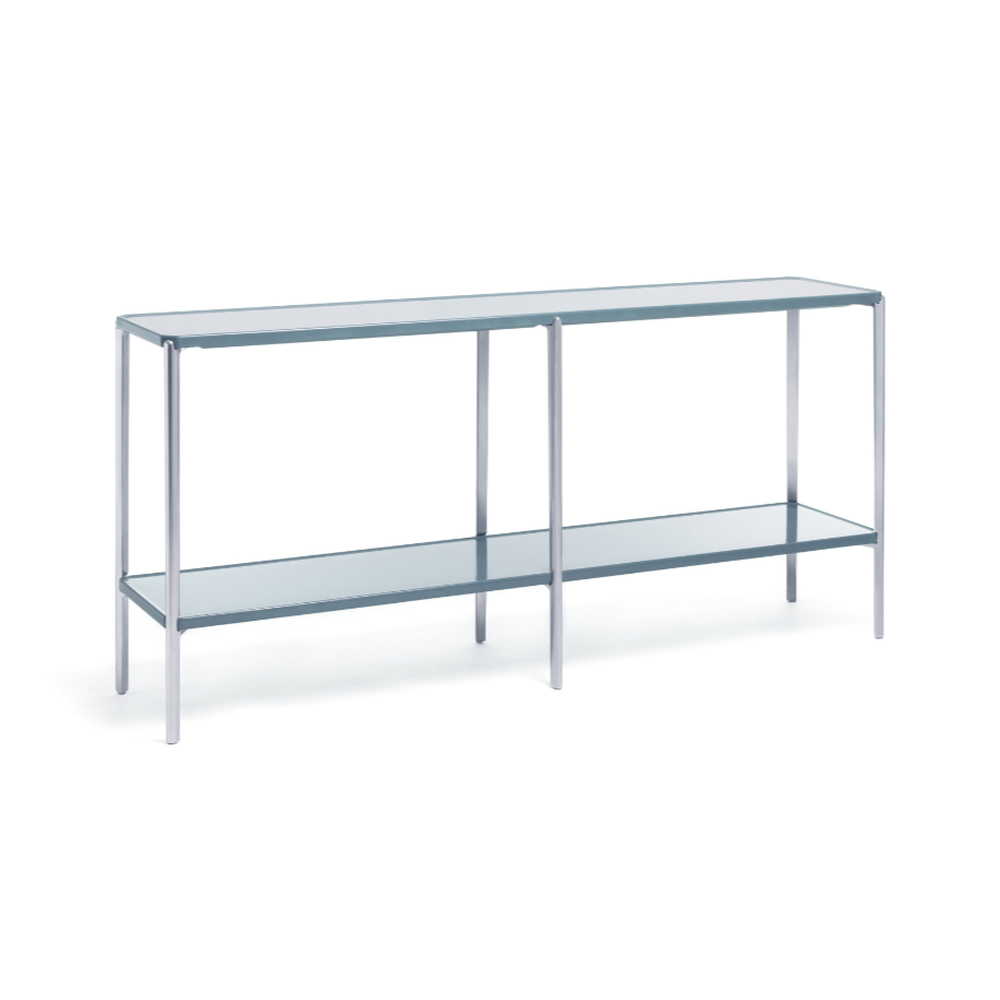 TAMBOUR Doppelregal blauer Beton