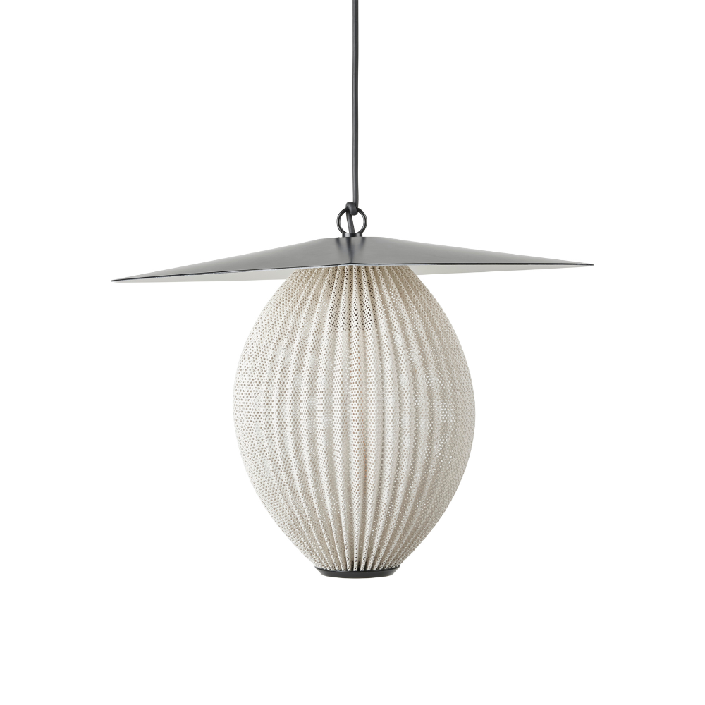 SATELLITE white outdoor pendant lamp