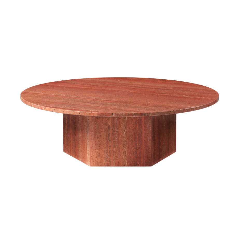 EPIC rode travertijn salontafel