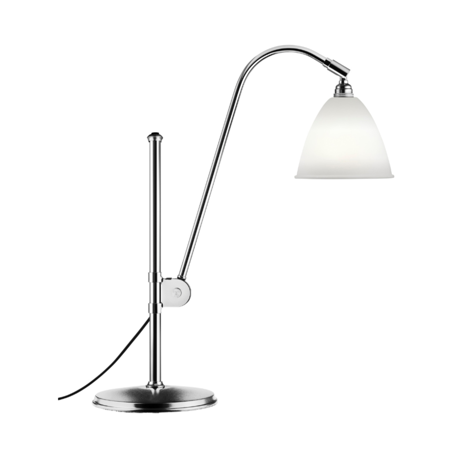 BESTLITE BL1 chrome table lamp with porcelain shade
