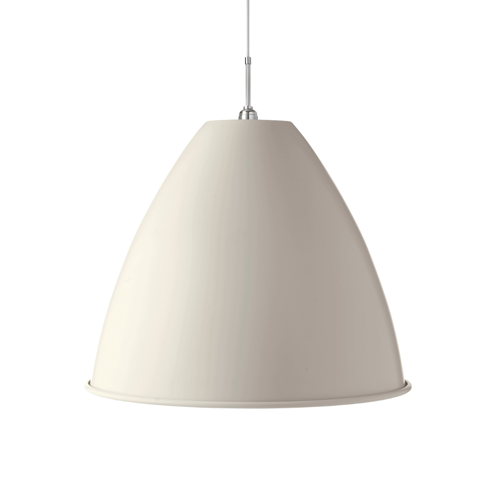 Hanglamp BESTLITE BL9 chroom met crèmekleurige kap
