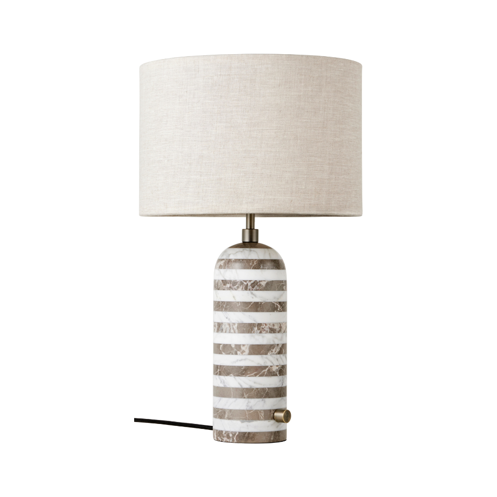 Lampa stołowa GRAVITY biały z marmurem – Gubi