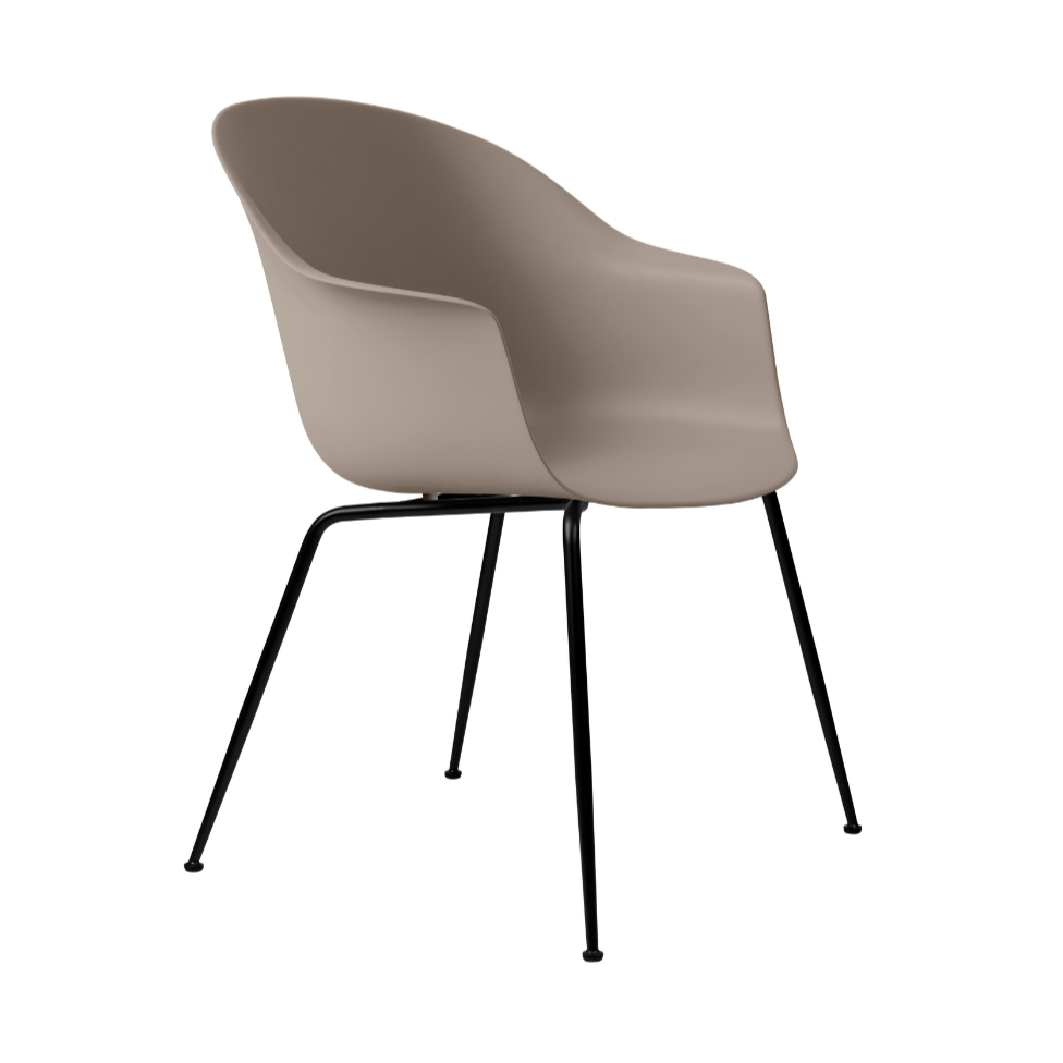 Beige BAT stoel met zwarte basis