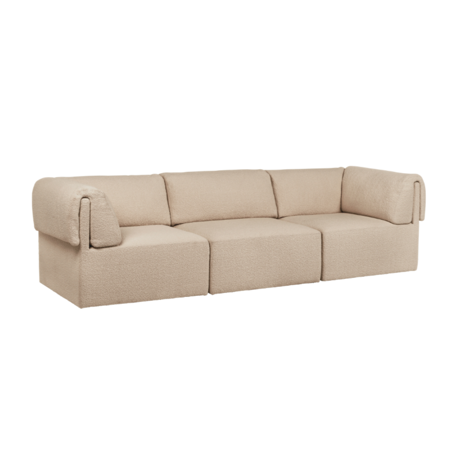 Sofa 3-sitzig WONDER gepolstert