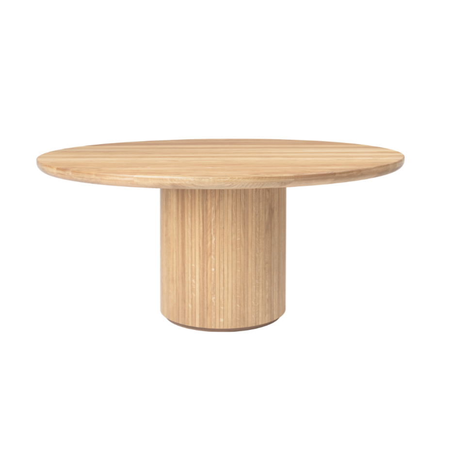 Runder Tisch MOON, seifengeölte Eiche