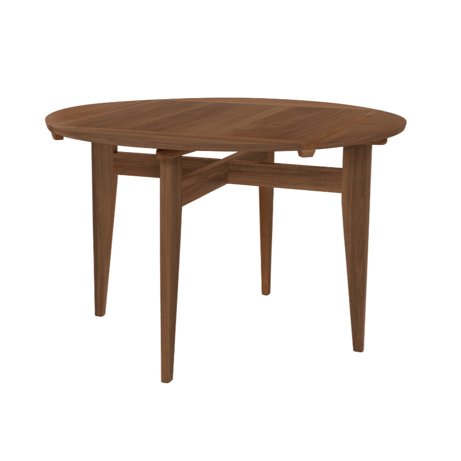 Uittrekbare tafel B-TABLE van notenhout