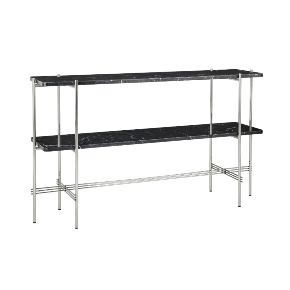TS console black marble with chrome base