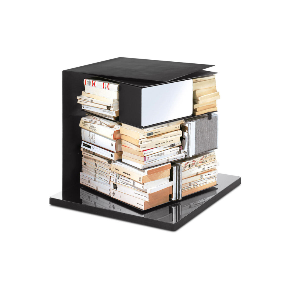 PTOLOMEO X4 black side table