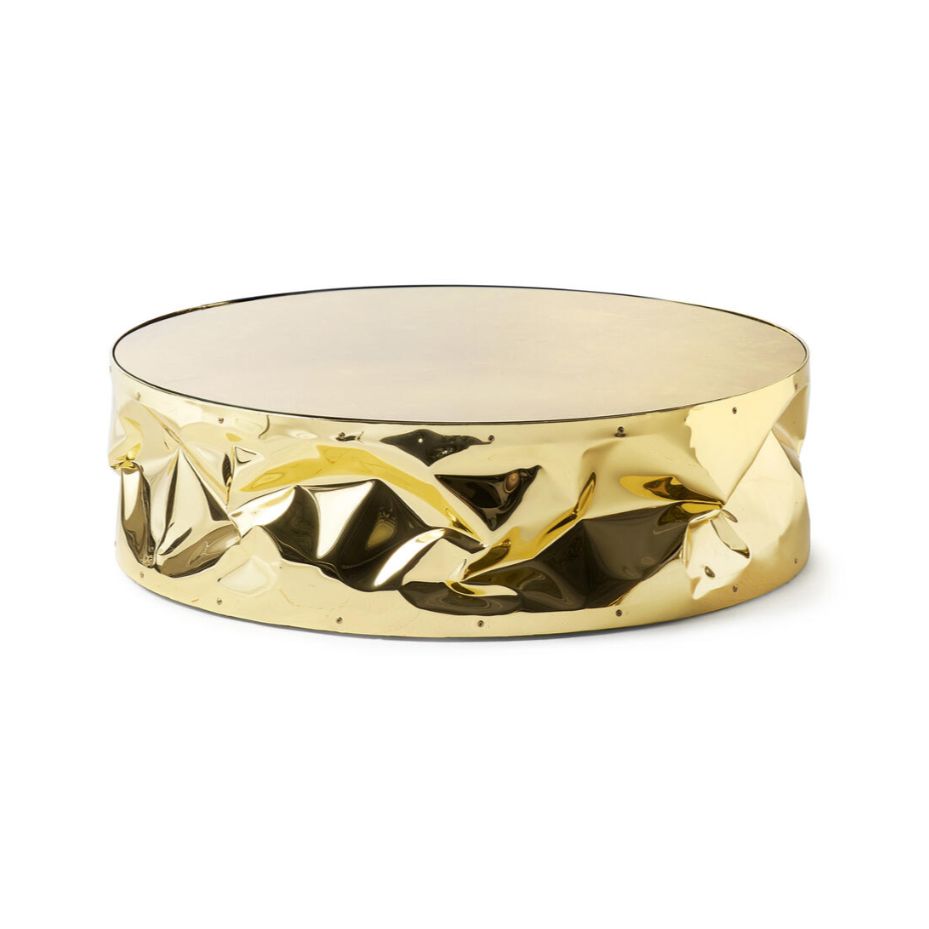 TAB.ULONE gold coffee table