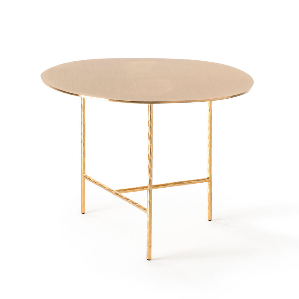 Ronde koffietafel XXX goud