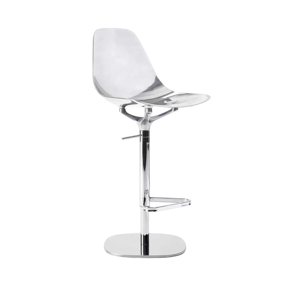 Verstelbare kruk MAMMAMIA gepolijst aluminium