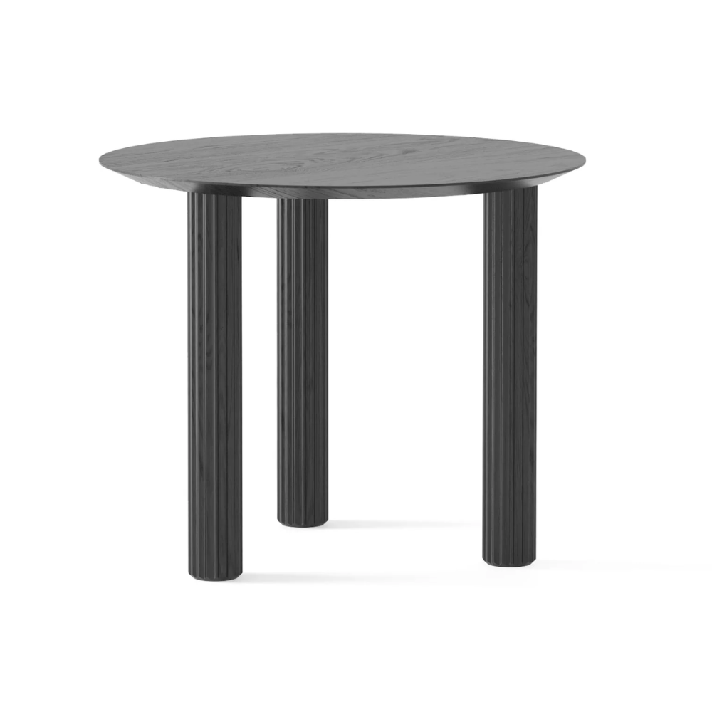 Ronde tafel FILAR zwart essenhout