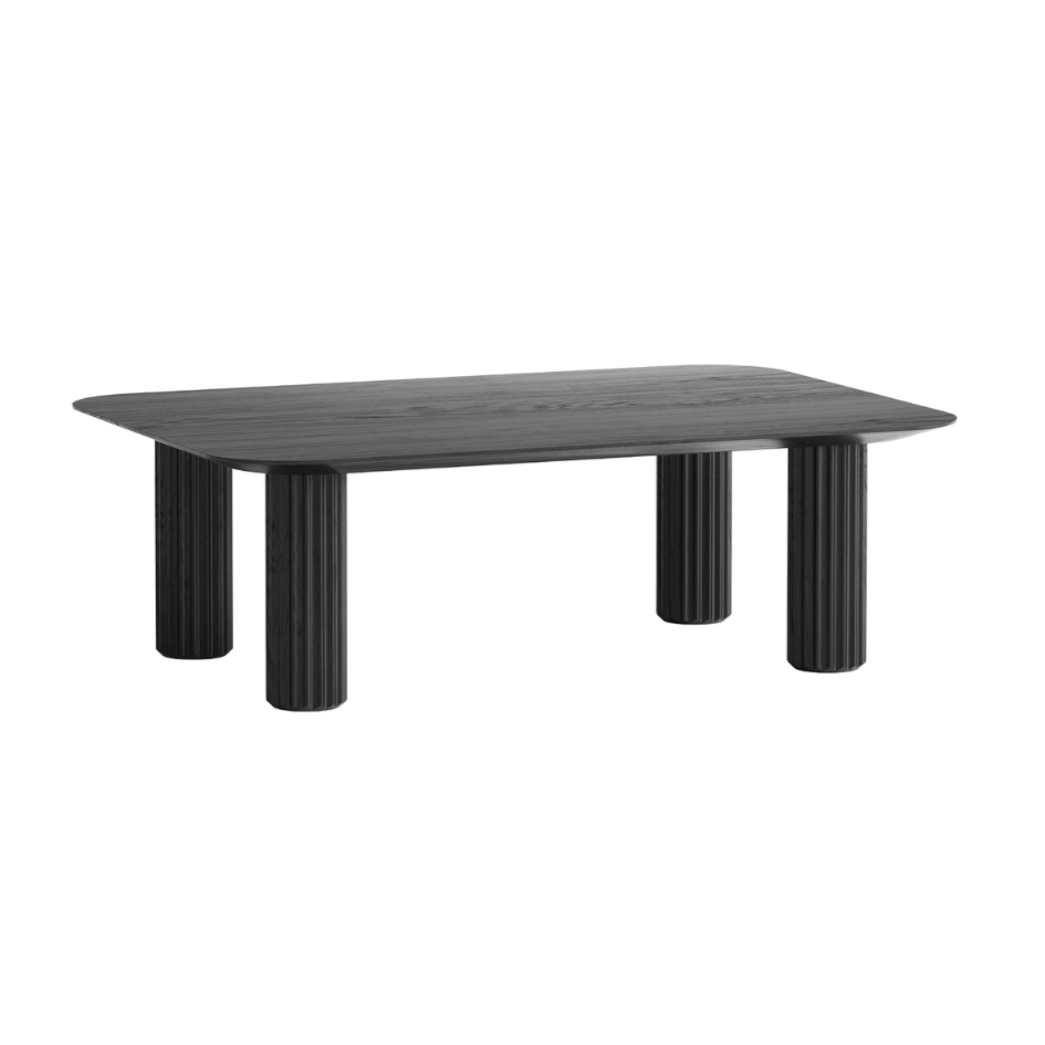 PILAR coffee table black ash wood