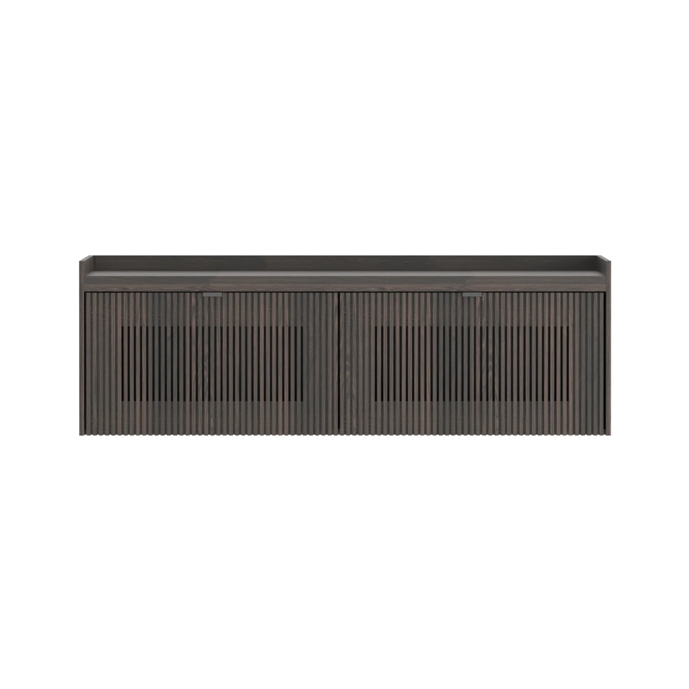 MEDA wall-mounted RTV cabinet in oak wood