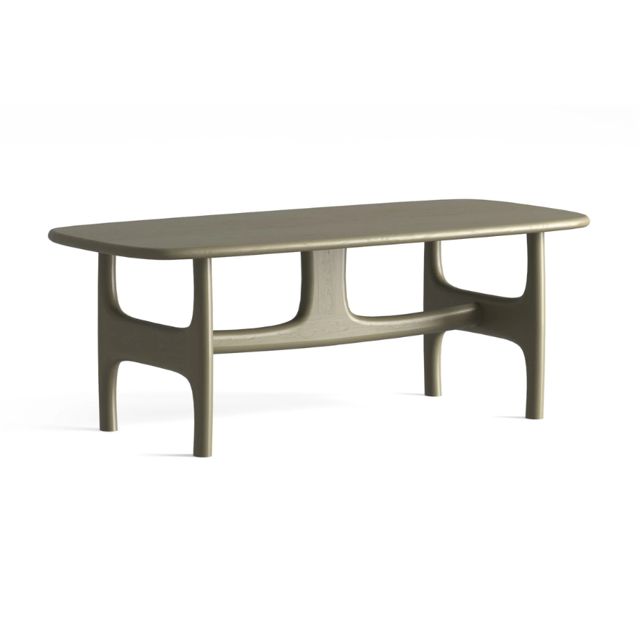 OLFO Tisch aus olivgrünem Eichenholz