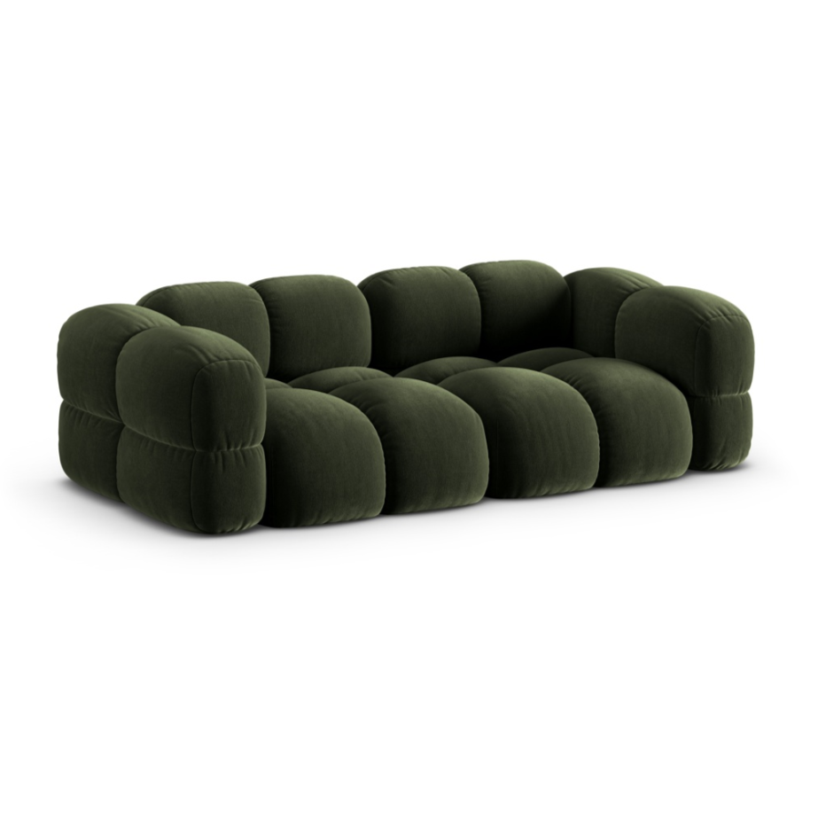 Sofa 4-persoons fluwelen LORETTO groen