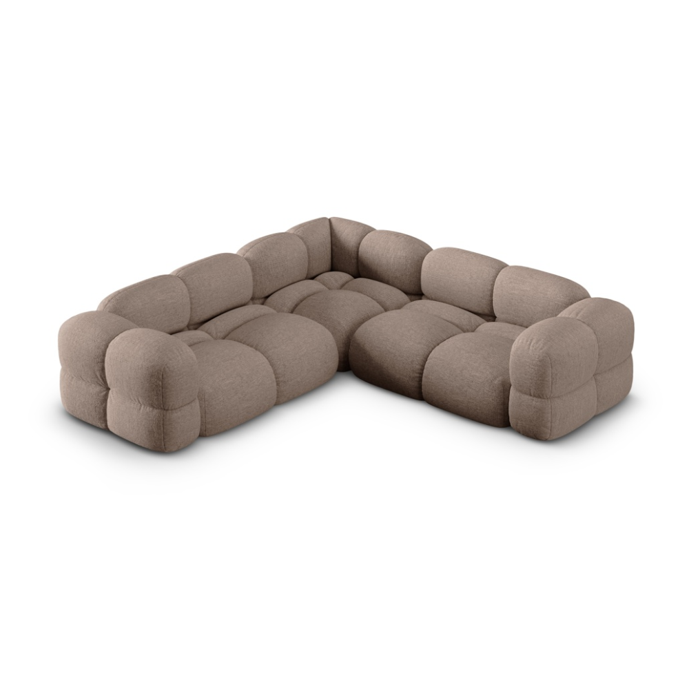 Symmetrical Corner Sofa LORETTO Cappuccino