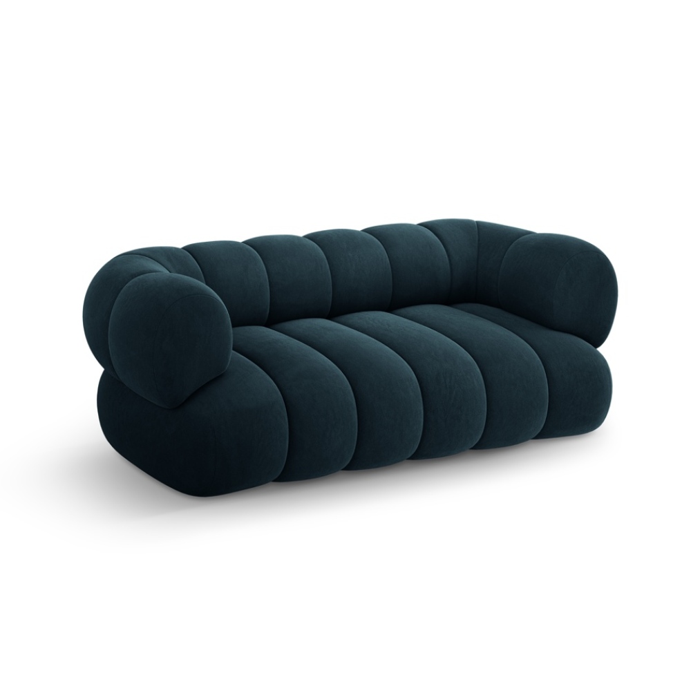 2-seater velvet sofa KOGE petrol