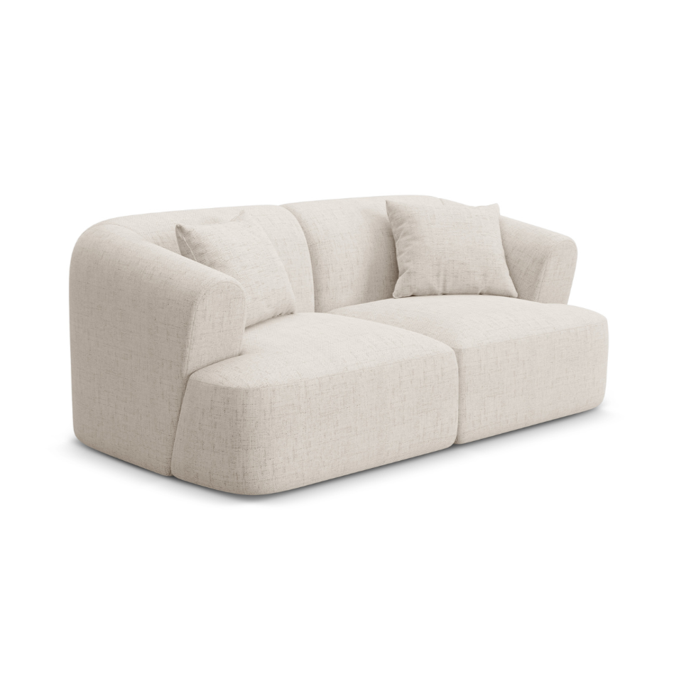 Sofa 2-zits CAMPI crème sjaal