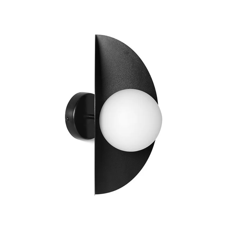 SALLO schwarze Wandleuchte