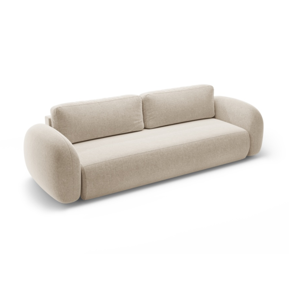 Sofa mit Schlaffunktion 3-sitzig TONALE sandfarben