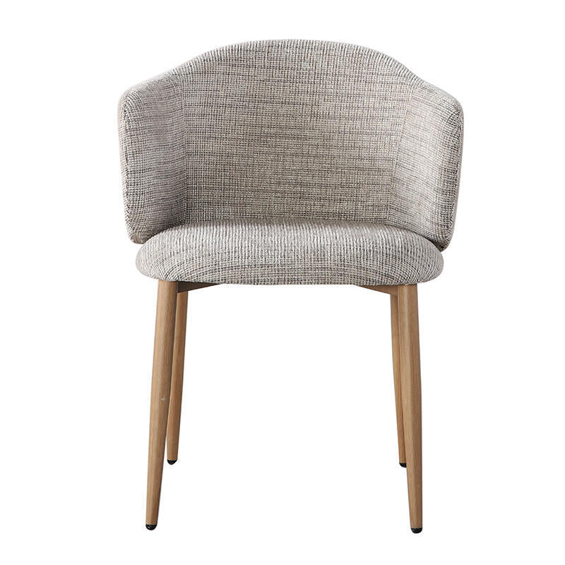 Stuhl OSAKA grau-beige mit Holzgestell