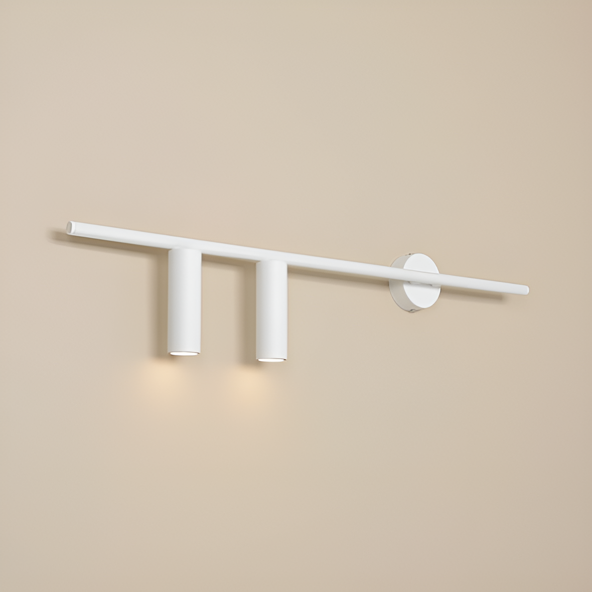 Left -hand wall lamp Trevo Duo White