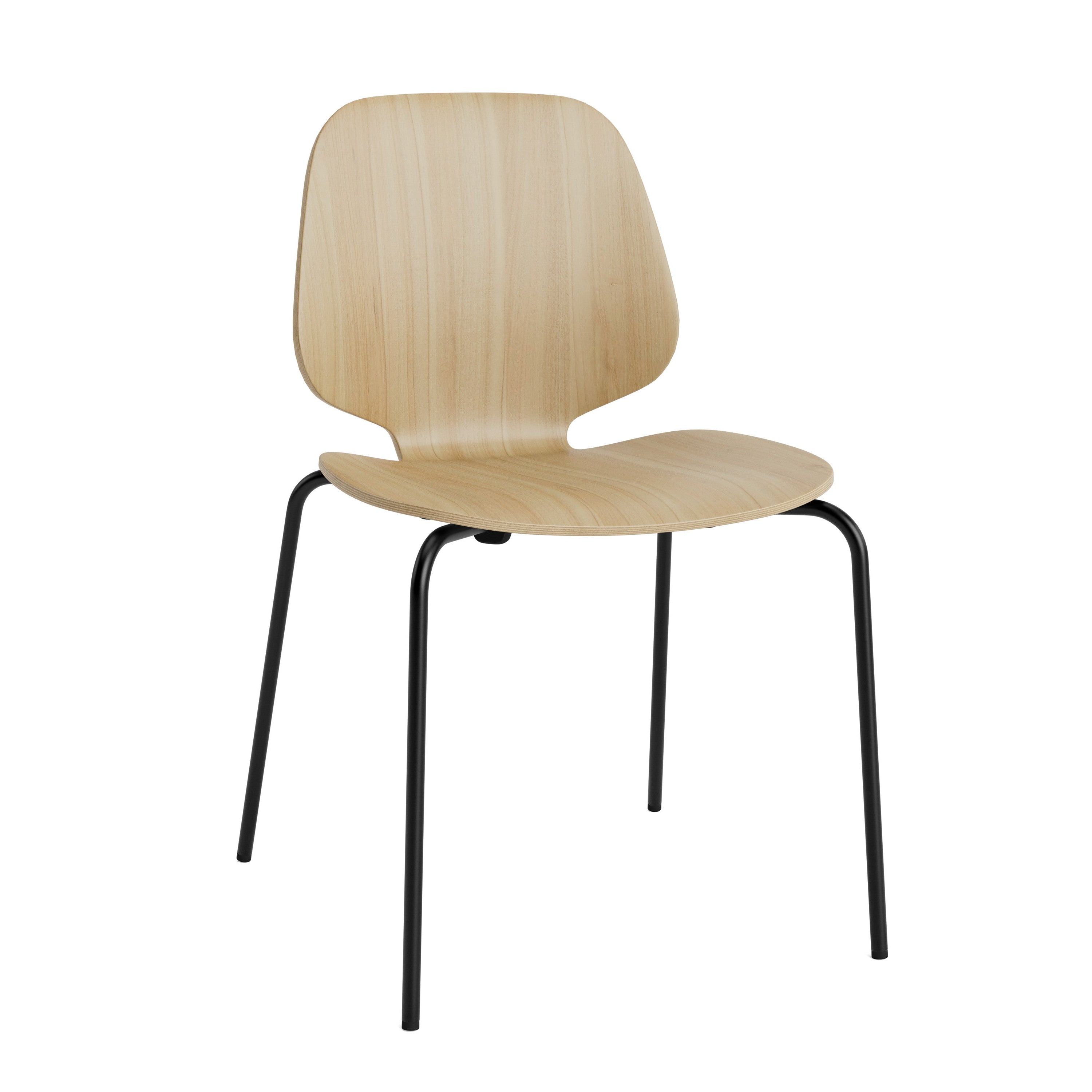 Krzesło MY fornir dębowy z czarną podstawą – Normann Copenhagen