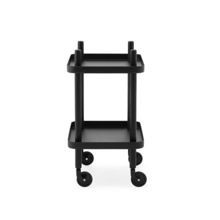 Wózek na kółkach BLOCK czarny – styl minimalistyczny