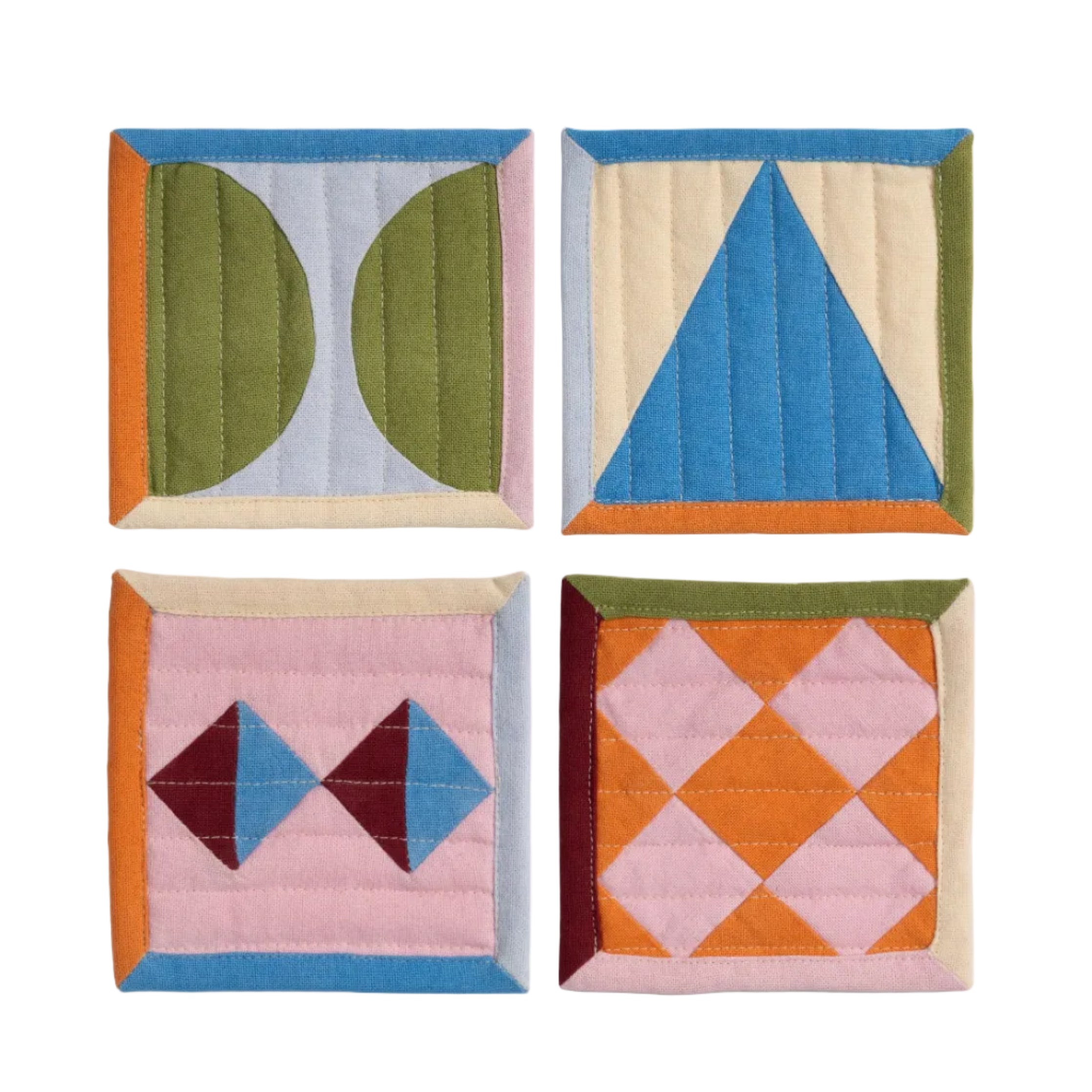 Colorful STITCH Coaster Set