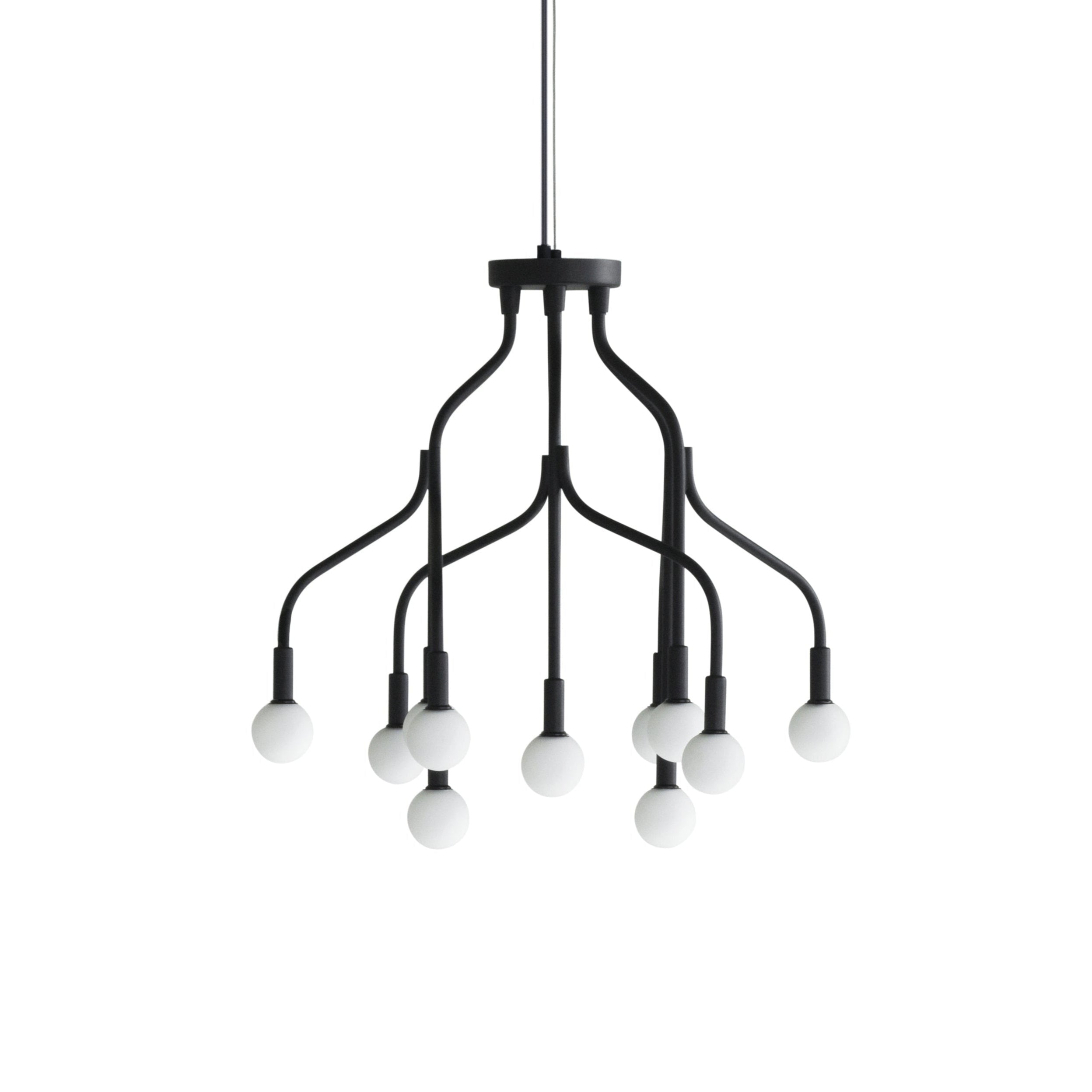 Schwarze Hängelampe VEKST