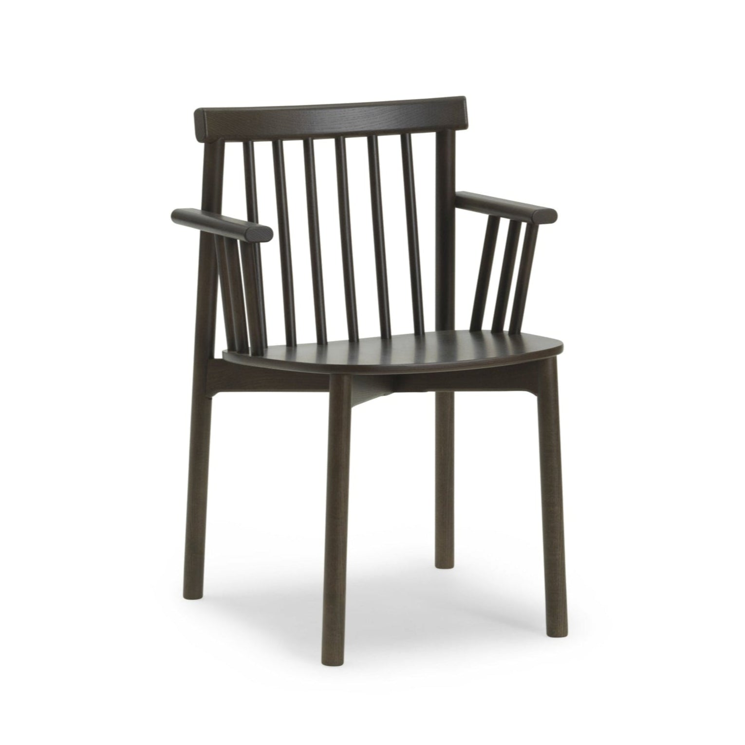 Stoel met armleuningen PIND bruin esdoornfineer