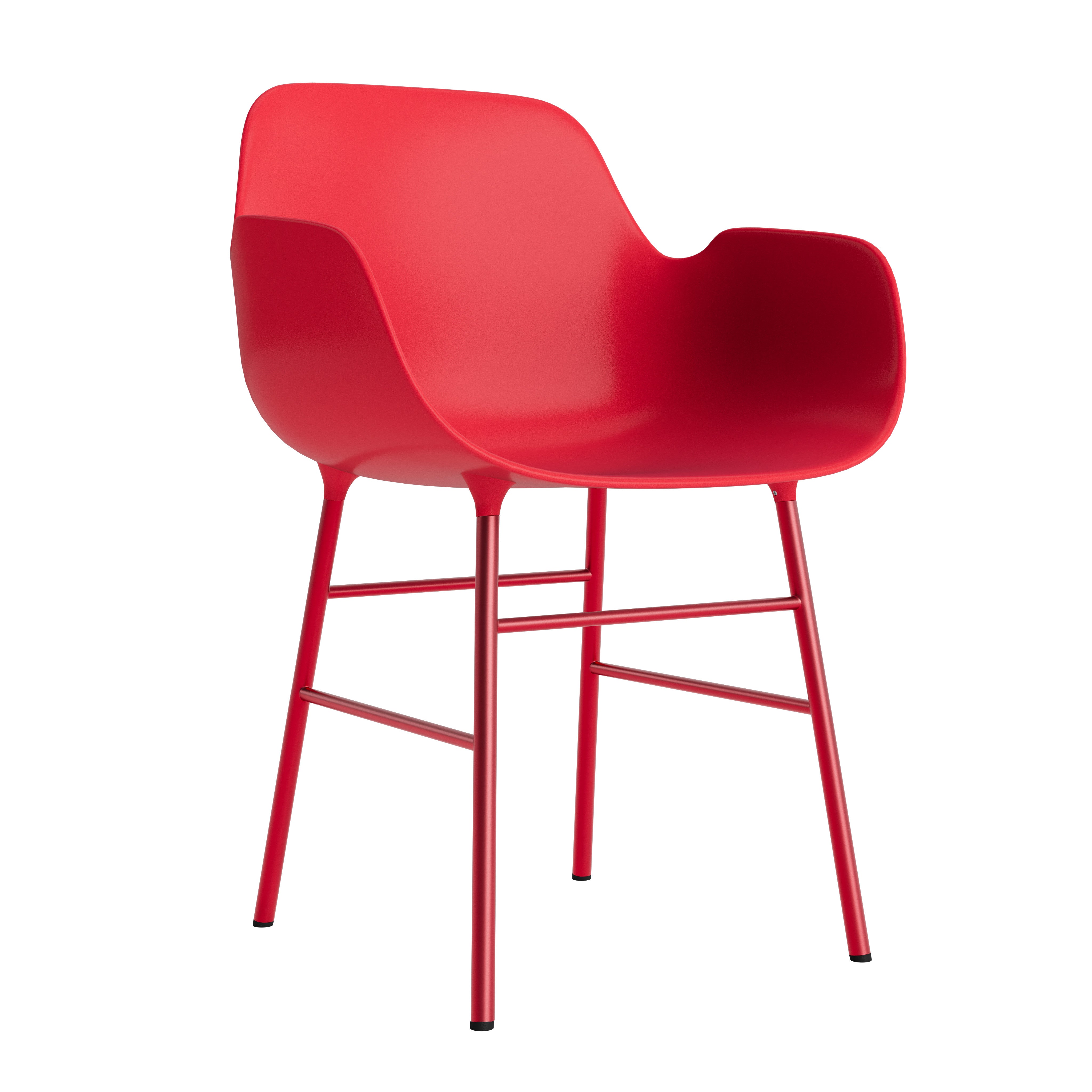 Krzesło z podłokietnikami FORM czerwony – Normann Copenhagen