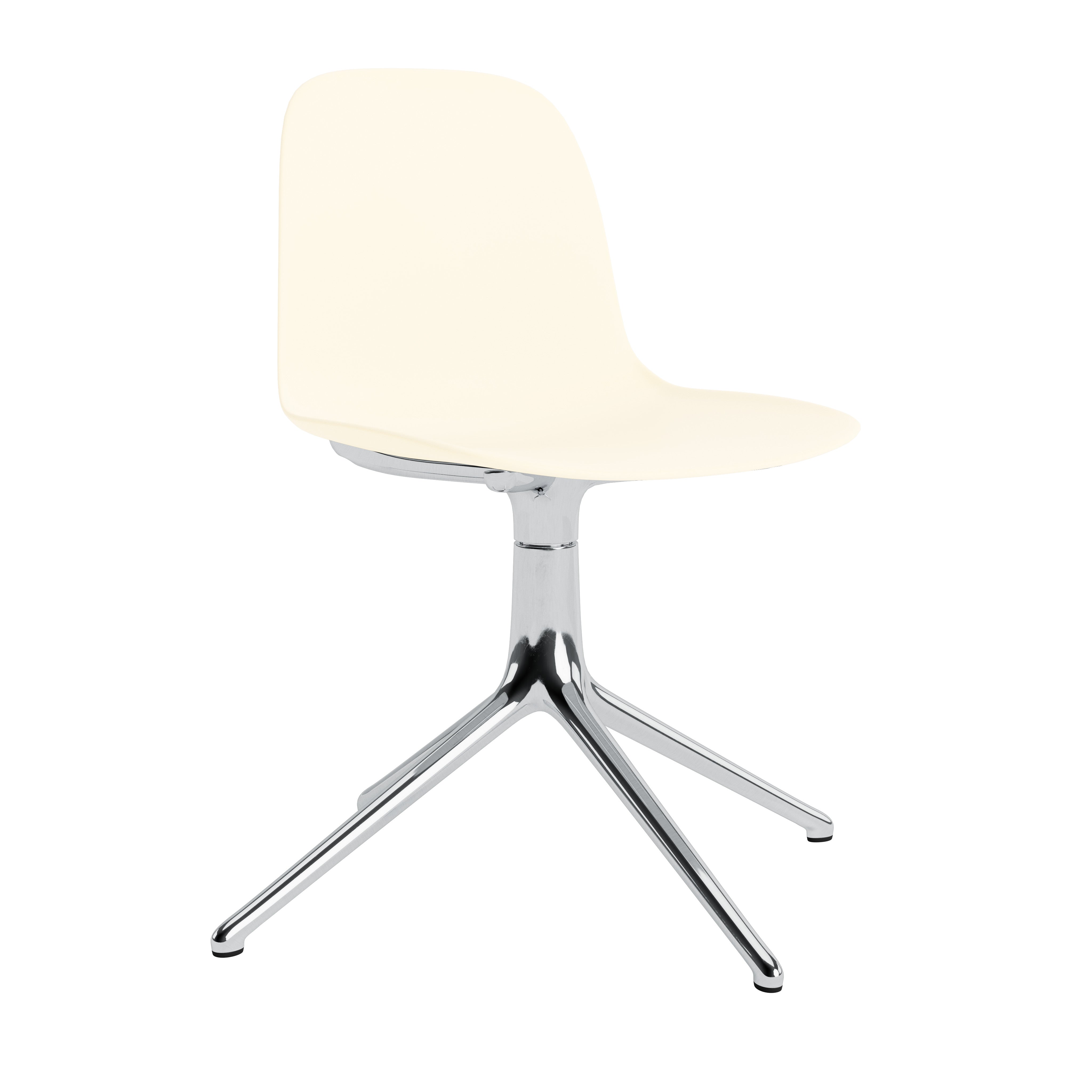 Krzesło biurowe FORM 4L kremowy z aluminiową podstawą – Normann Copenhagen