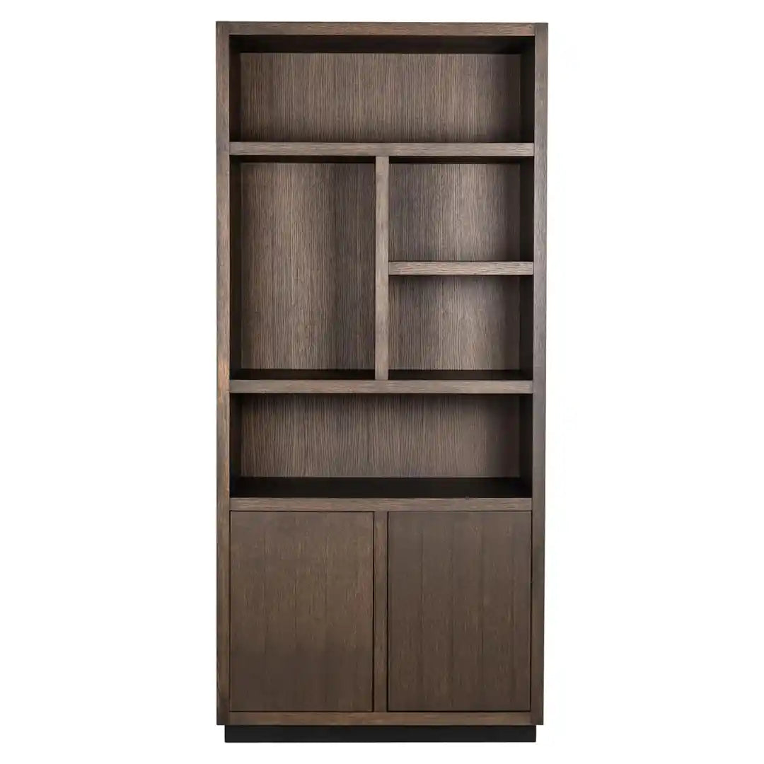 OAKURA brown oak veneer shelf