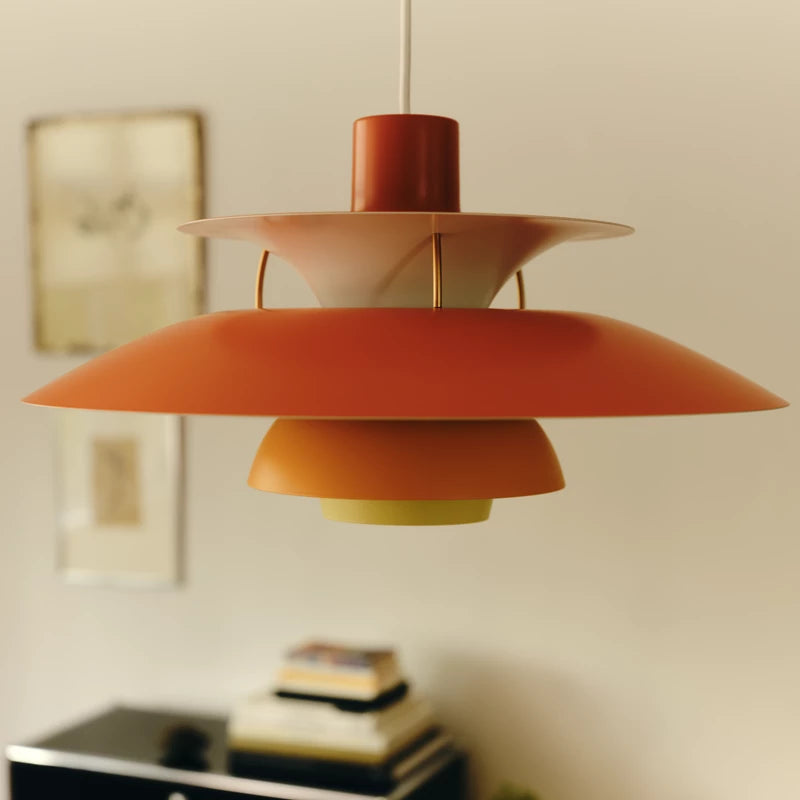 PH 5 pendant lamp in shades of orange