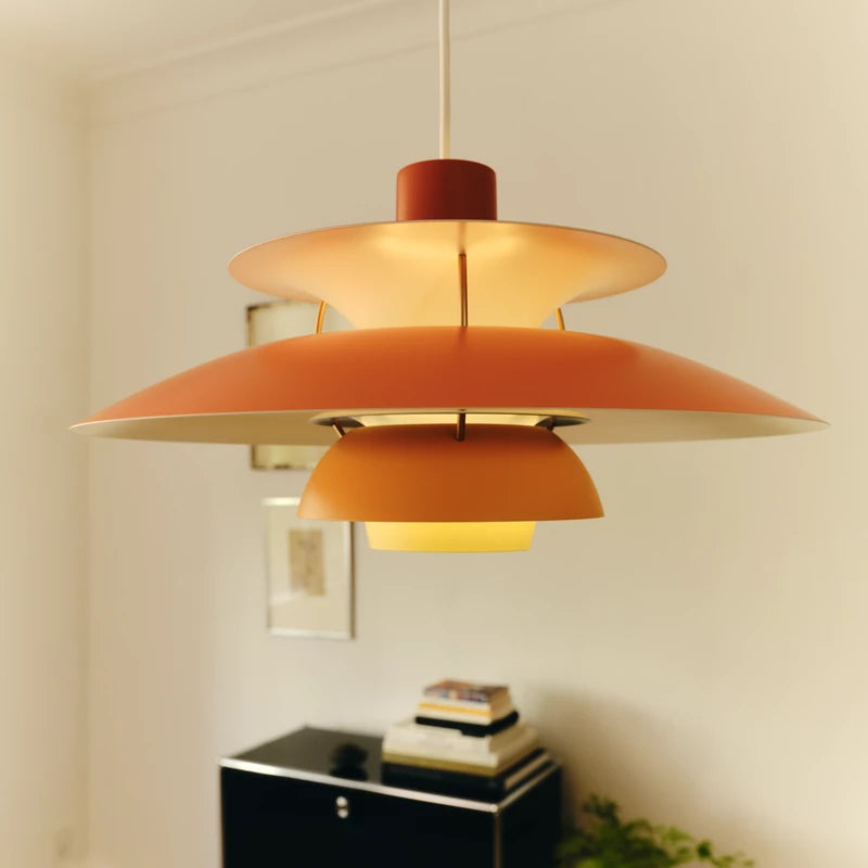 PH 5 pendant lamp in shades of orange