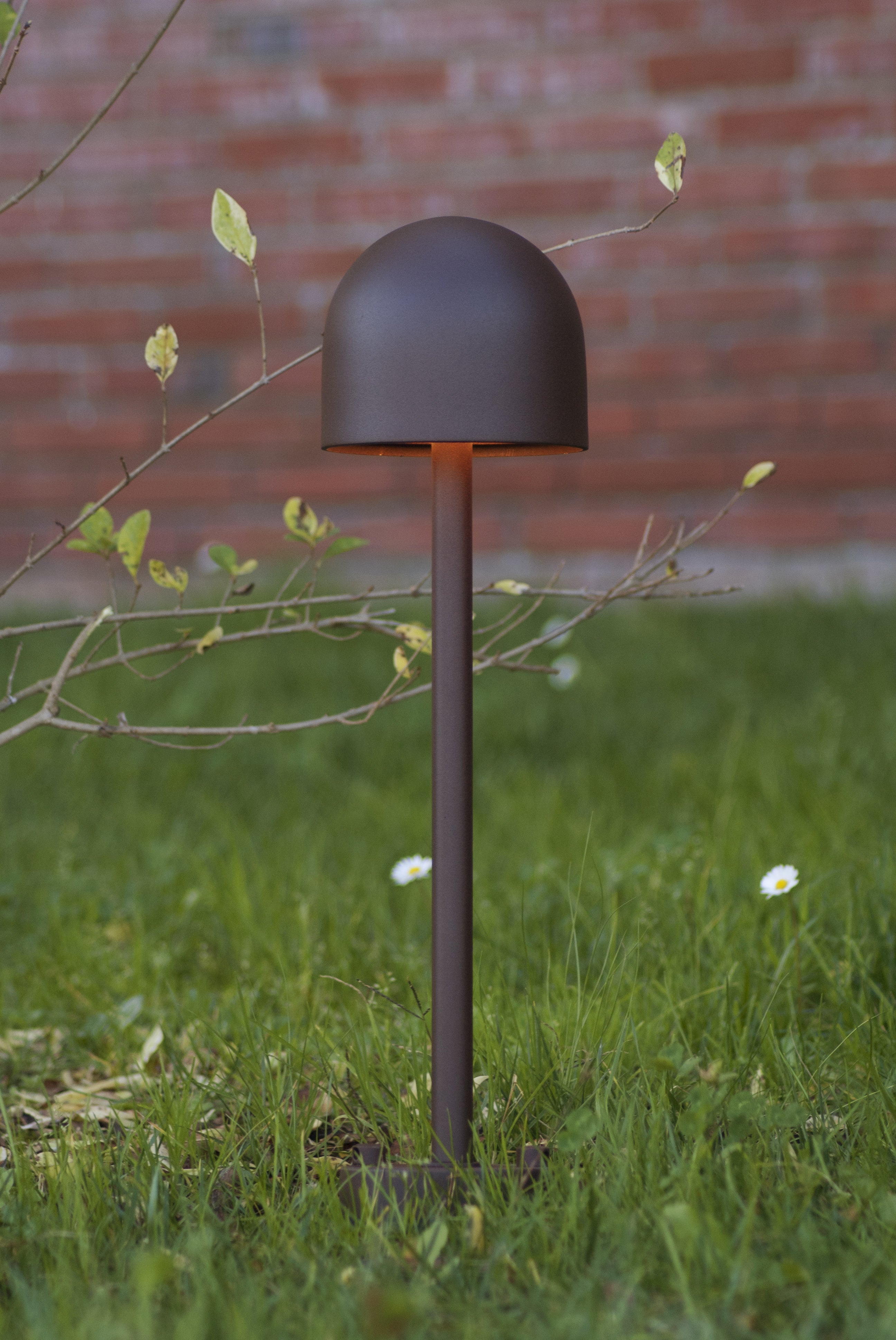 Buiten vloerlamp BOLETO bruin