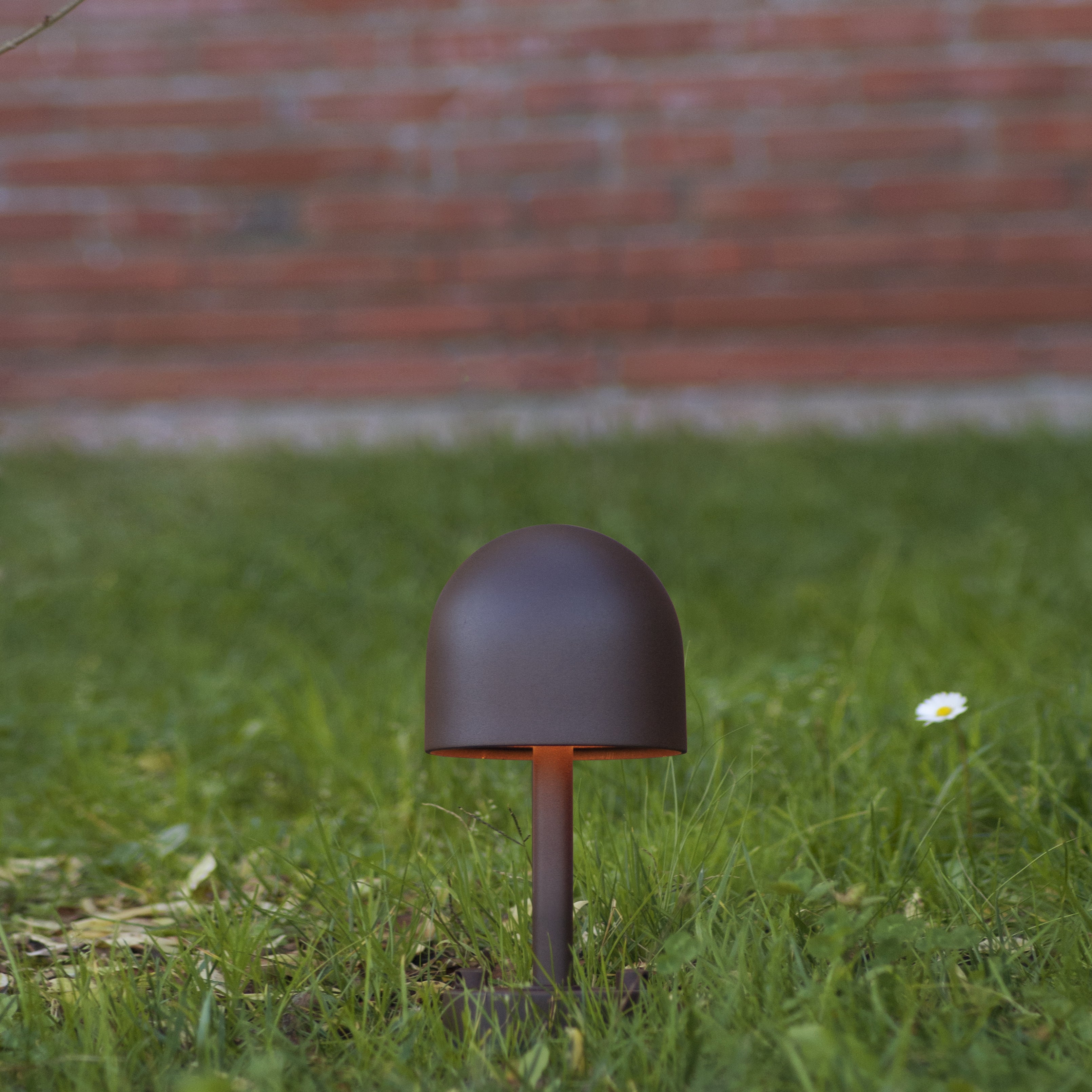 Buiten vloerlamp BOLETO bruin