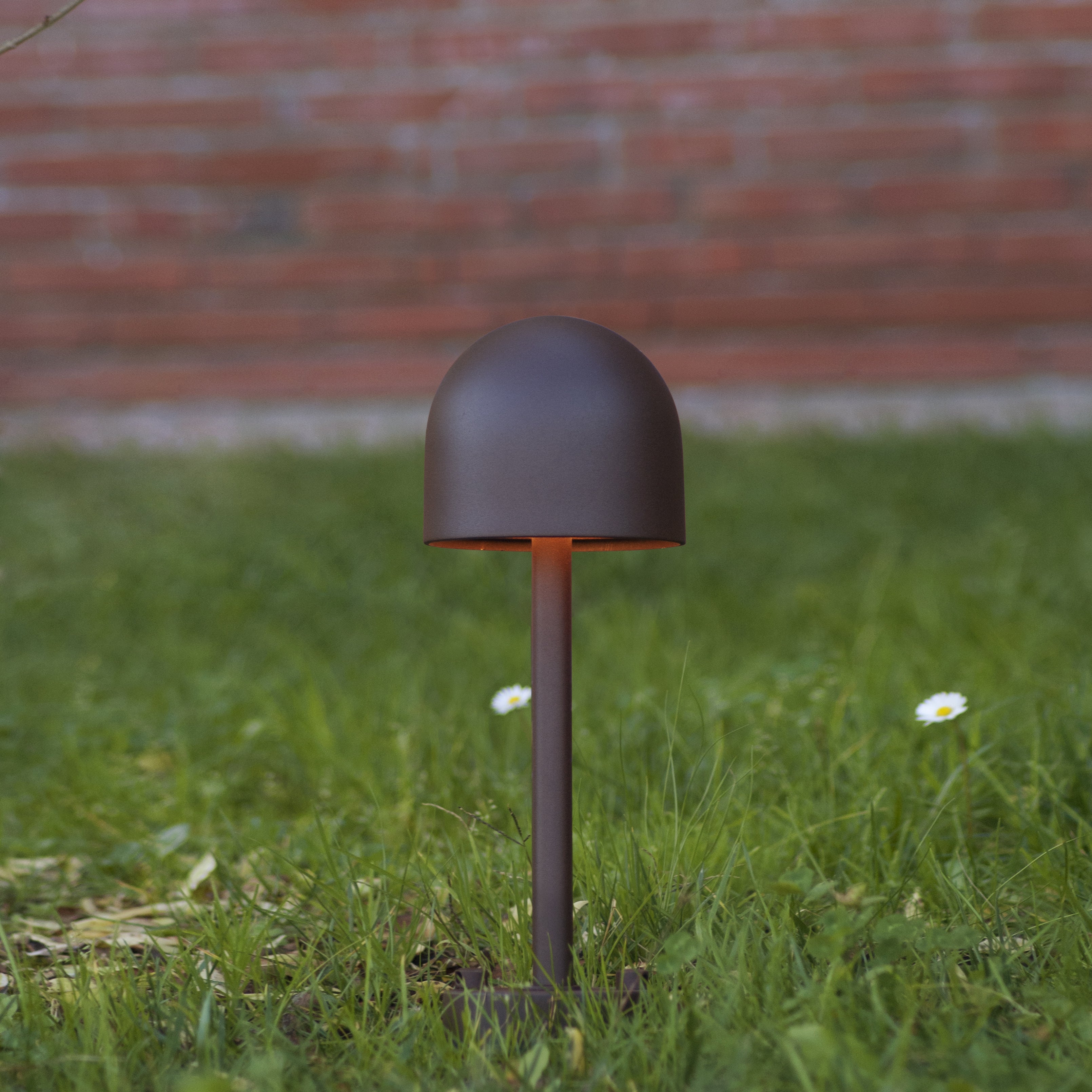 Buiten vloerlamp BOLETO bruin