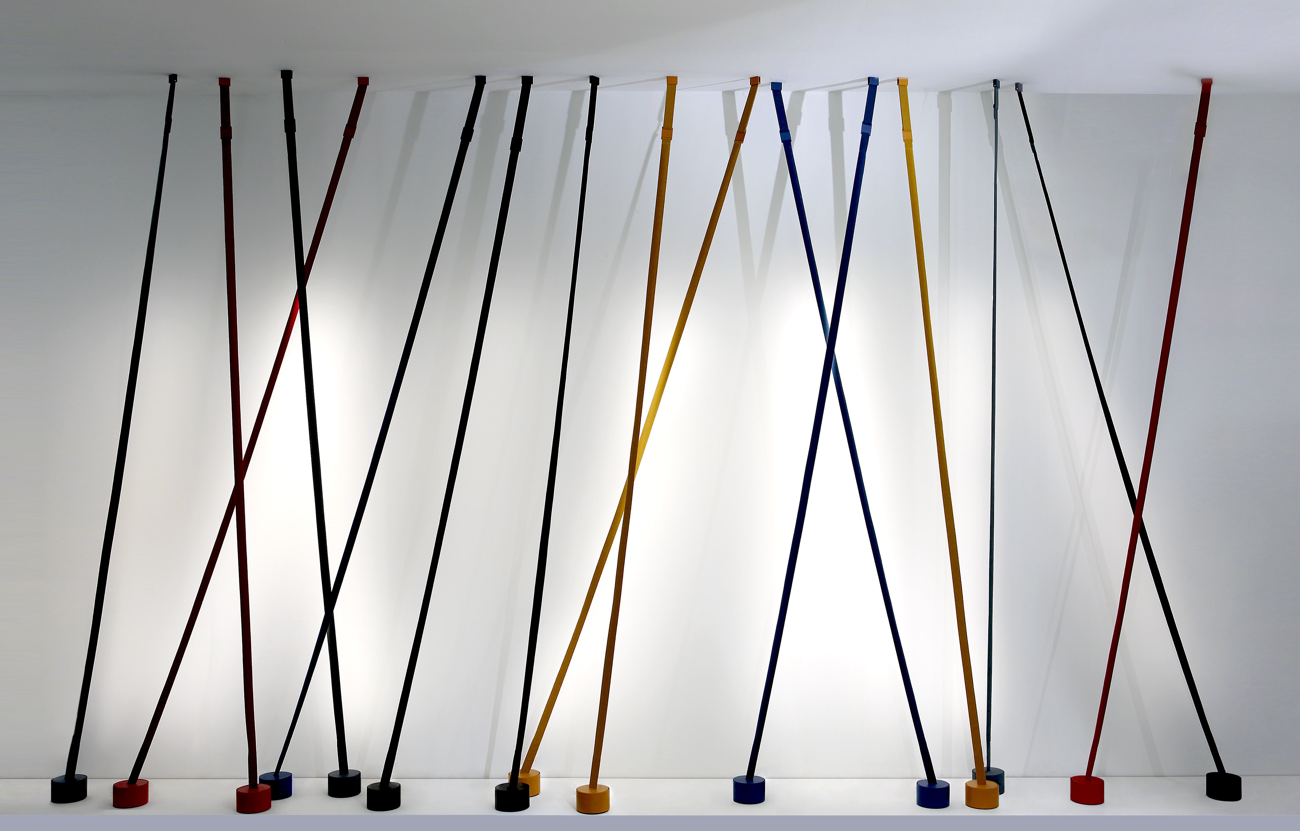 Vloerlamp ELASTICA rood