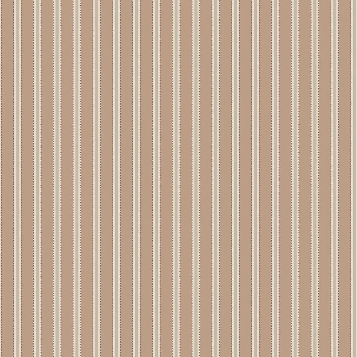 Gestreepte behang PÄRLRAND warm bruin met beige