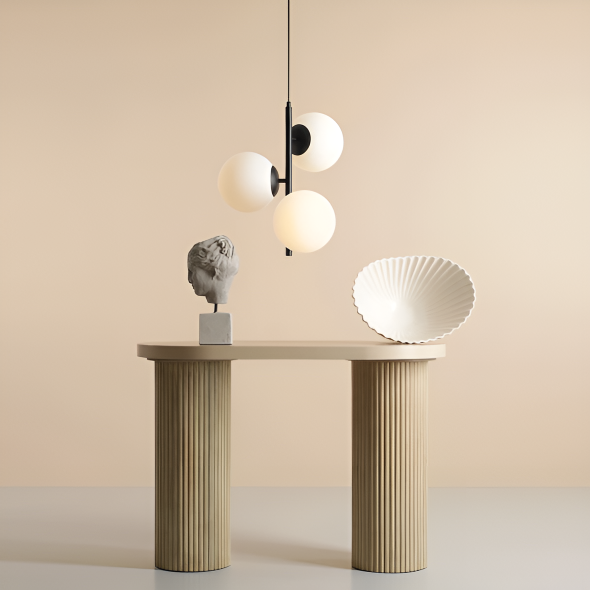 Hängelampe FINN TRIO schwarz