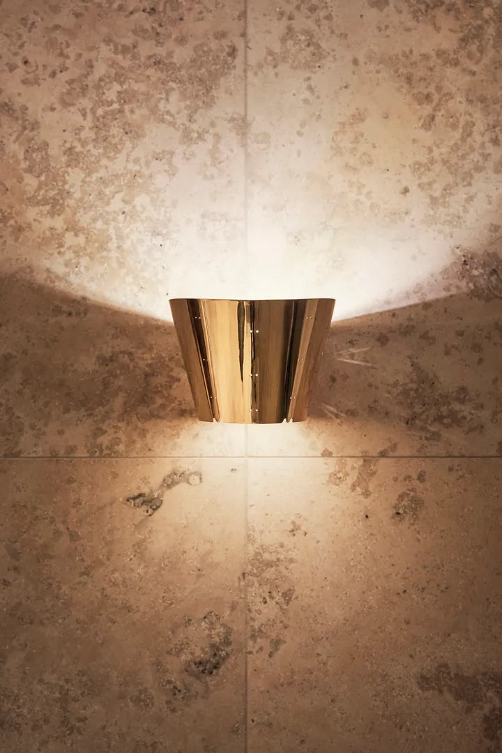 Wandlamp 9464 gepolijst messing