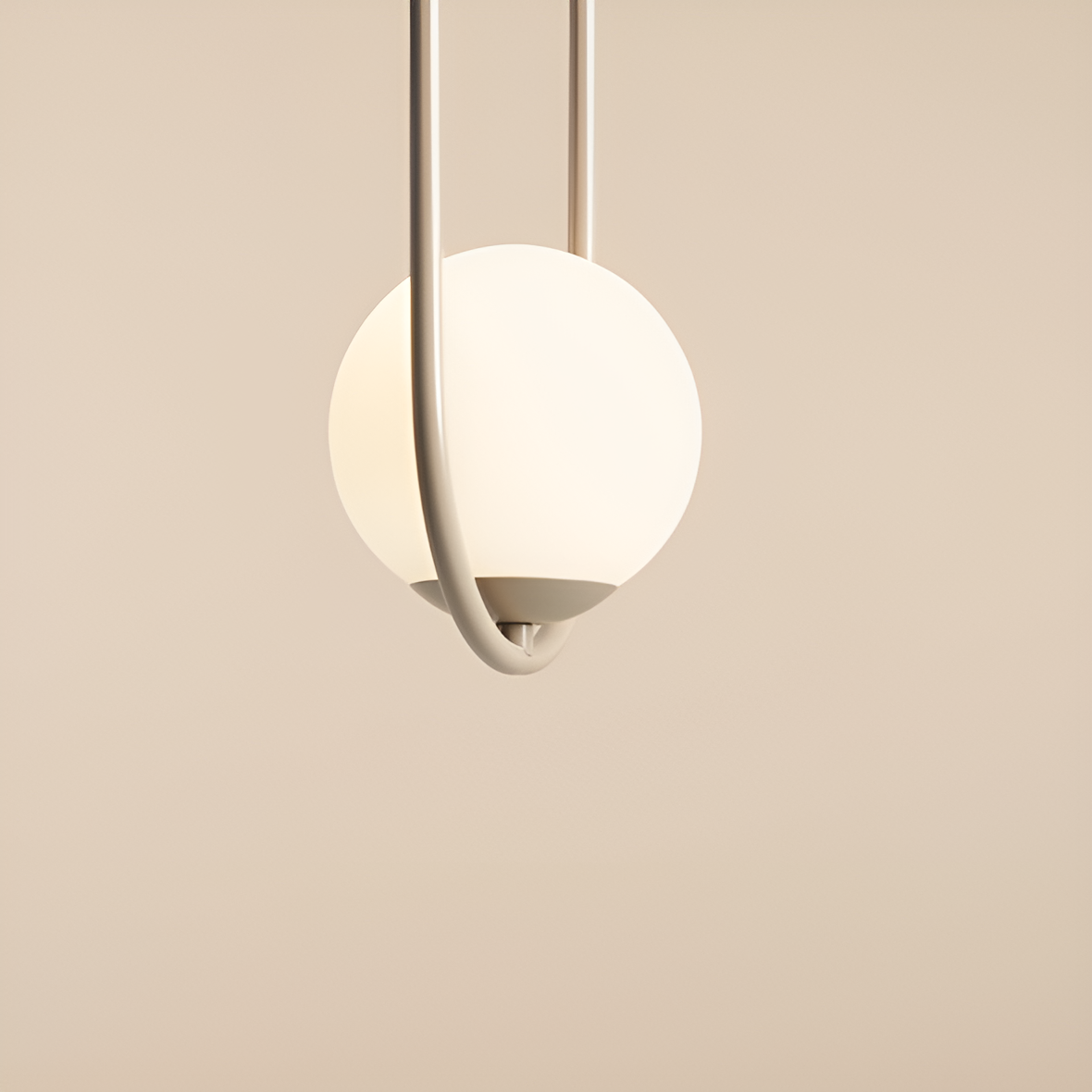 Lampa wisząca RIVA beżowy – styl minimalistyczny