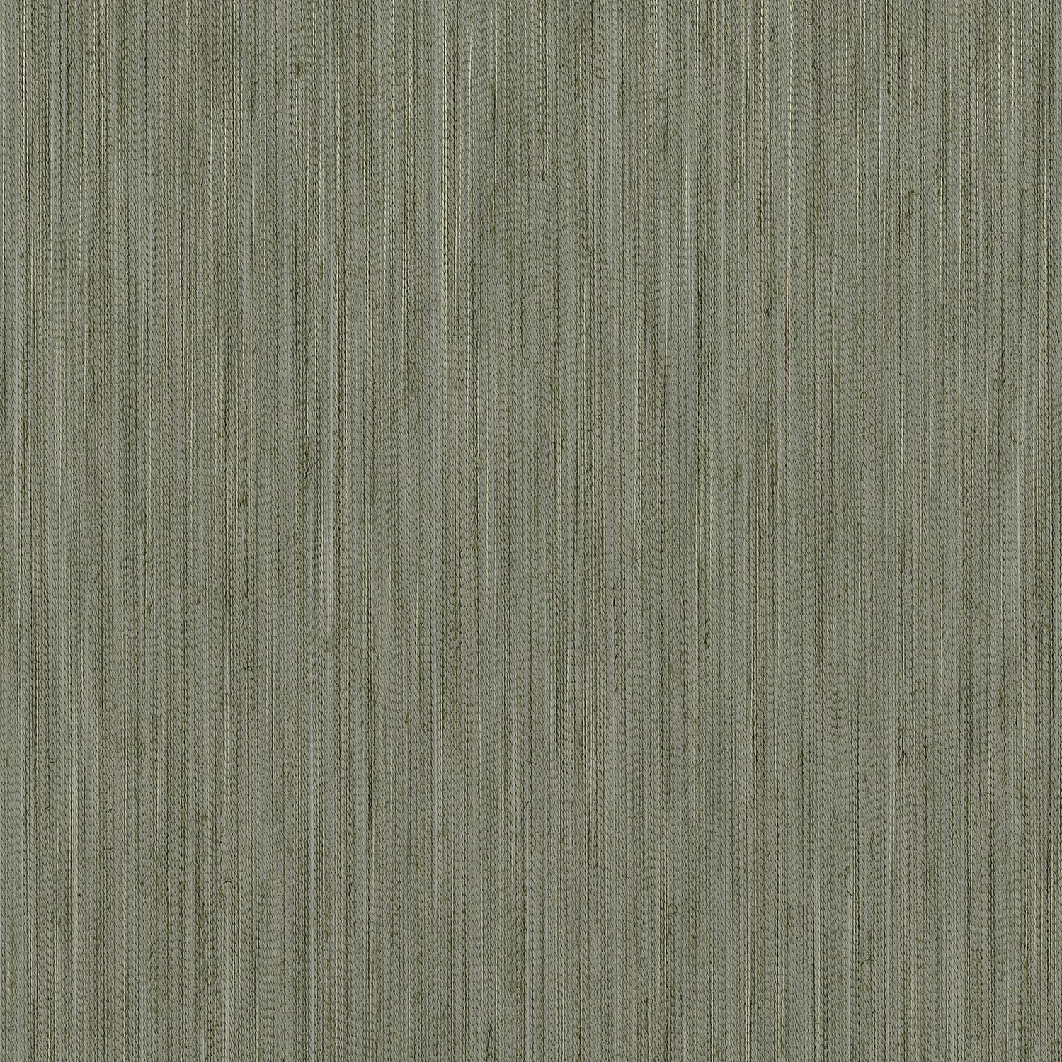 Textile wallpaper with structural vertical stripes JUSSIEU - SAUGE muted green